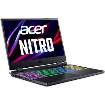 15.6" Ноутбук Acer Nitro 5 AN515-R2HE 1920x1080, AMD Ryzen 5 5600H 3.3 ГГц, RAM 16 ГБ, DDR4, SSD 512 ГБ, NVIDIA GeForce RTX 3060, без ОС, NH.QBCER.005, черный