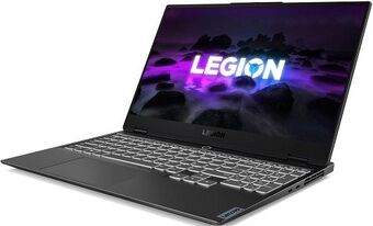 15.6" Ноутбук Lenovo Legion S7 15ACH6 1920x1080, AMD Ryzen 5 5600H 3.3 ГГц, RAM 16 ГБ, DDR4, SSD 512 ГБ, NVIDIA GeForce RTX 3050 Ti, без ОС, 82K80057RK, shadow black