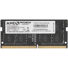 Оперативная память AMD Radeon R7 Performance 32 ГБ DDR4 2666 МГц SODIMM CL19 R7432G2606S2S-U