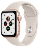 мные часы Apple Watch SE GPS 40мм Aluminum Case with Sport Band RU, золотистый/сияющая звезда