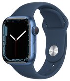 Умные часы Apple Watch Series 7 41mm Aluminium with Sport Band RU, синий омут
