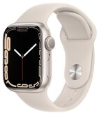 Умные часы Apple Watch Series 7 45mm Aluminium with Sport Band RU, сияющая звезда