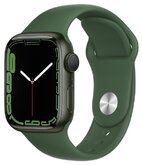 Умные часы Apple Watch Series 7 45mm Aluminium with Sport Band RU, зеленый клевер